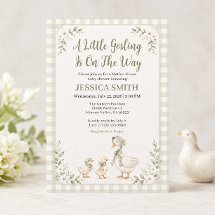 Moeder Ganzen Kleine Gans Baby Shower Kaart