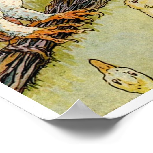  moeder ganzenkwekerij Rhyme ABC's kwekerij Poster (Hoek)