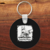 Moeder Gebleekte Schattigee Franse Bulldog Mama Gi Sleutelhanger (Voorkant)