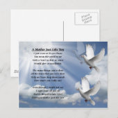 Moeder gedicht - Doves Briefkaart (Voorkant / Achterkant)