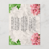 Moeder gedicht - Flowers design Briefkaart (Voorkant)