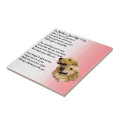 Moeder gedicht - Golden Retriever Design Tegeltje (Zijkant)