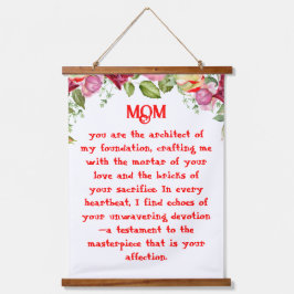 Moeder Gedicht Hangend Wandkleed