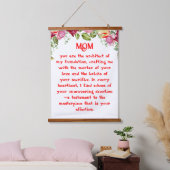Moeder Gedicht Hangend Wandkleed (Slaapkamer)