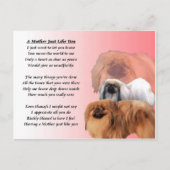 Moeder gedicht - Pekingese Briefkaart (Voorkant)