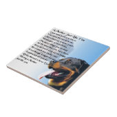 Moeder gedicht - Rottweiler Design Tegeltje (Zijkant)