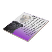 Moeder gedicht - Staffordshire Bull shier Design Tegeltje (Zijkant)