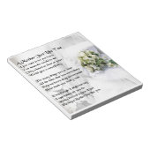 Moeder gedicht - Wedding Bouquet Design Notitieblok (Schuin)
