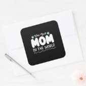 Moeder geeft de beste moeder ter wereld vierkante sticker (Envelop)
