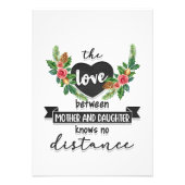 Moeder geeft de liefde tussen moeder en dochter foto afdruk (Voorkant)