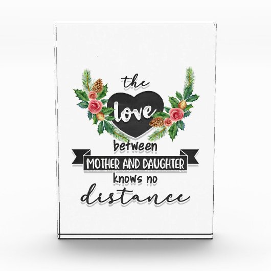 Moeder geeft de liefde tussen moeder en dochter fotoblokken (Voorkant)