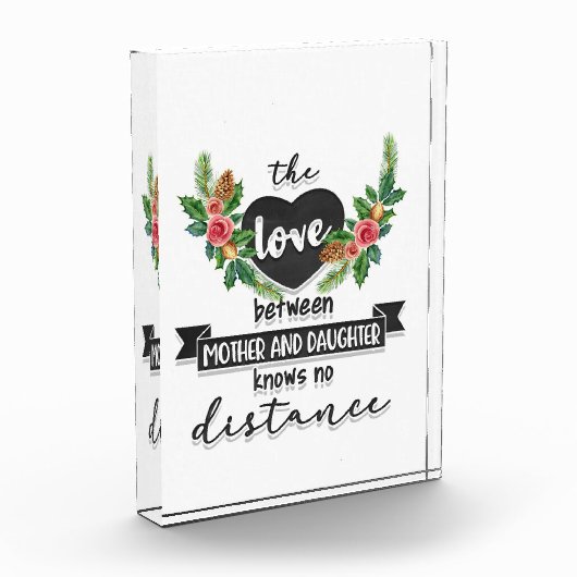 Moeder geeft de liefde tussen moeder en dochter fotoblokken (Links)