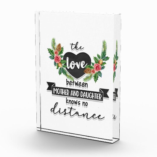 Moeder geeft de liefde tussen moeder en dochter fotoblokken (Rechts)