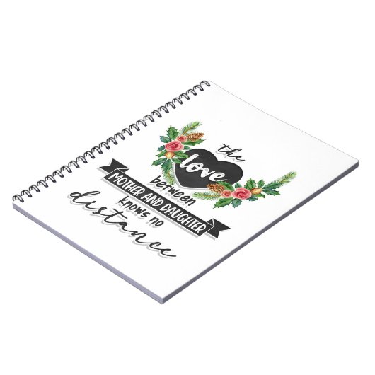 Moeder geeft de liefde tussen moeder en dochter notitieboek (Linkerzijde)