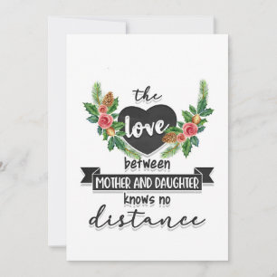 Moeder geeft de liefde tussen moeder en dochter save the date