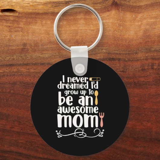 Moeder geeft een Geweldige moeder Sleutelhanger (Voorkant)