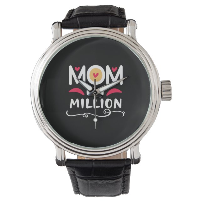 Moeder geeft mama een miljoen. horloge (Voorkant)