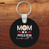 Moeder geeft mama een miljoen. sleutelhanger (Voorkant)