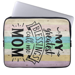 Moeder geeft mijn grootste zegeltje... bel me moed laptop sleeve