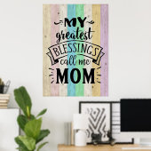 Moeder geeft mijn grootste zegeltje... bel me moed poster (Thuiskantoor)