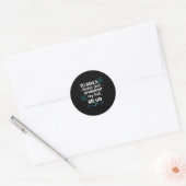 Moeder geeft mijn Kinderen aan Ronde Sticker (Envelop)