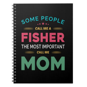 Moeder geeft wat mensen noemen me Fisher mama Notitieboek
