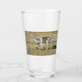 Moeder Geit met haar Jong Kind (door Segantini) Glas (Voorkant)