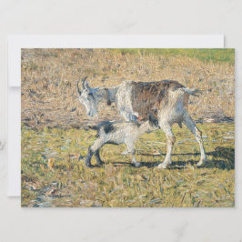 Moeder Geit met haar Jong Kind (door Segantini) Kaart