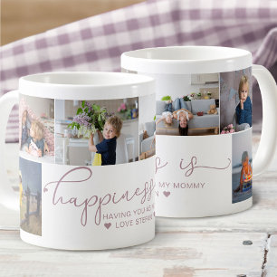 Moeder Geluk is Hart Calligrafie 6 Foto Koffiemok