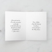 Moeder, Gelukkige Pasen, de Zegen van Pasen, Witte Feestdagen Kaart (Binnen)