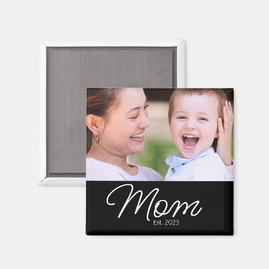 Moeder Gemaakte Foto Moederdag Magneet (Voorkant / Achterkant)
