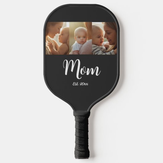 Moeder Geschat jaar Modern Vet Schrift Pickleball  Paddle (Voorkant)