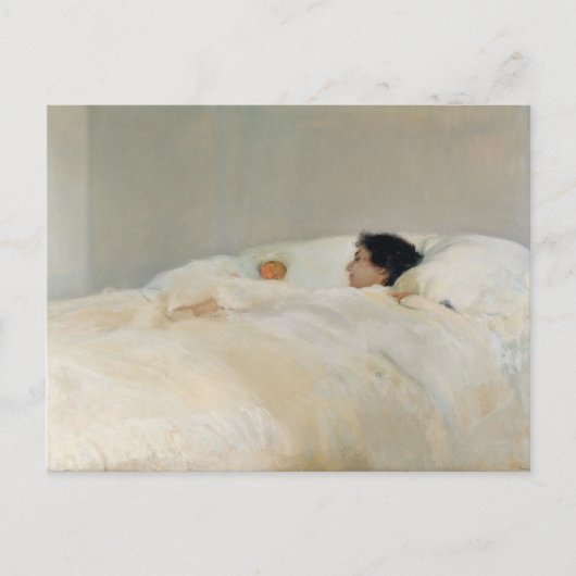 Moeder geschilderd door Joaquin Sorolla Briefkaart (Voorkant)