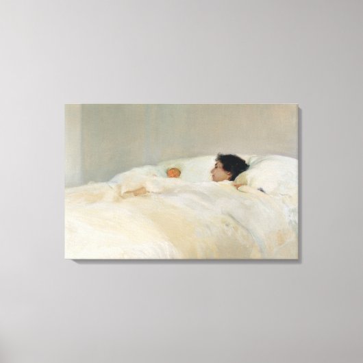 Moeder geschilderd door Joaquin Sorolla Canvas Afdruk (Voorkant)