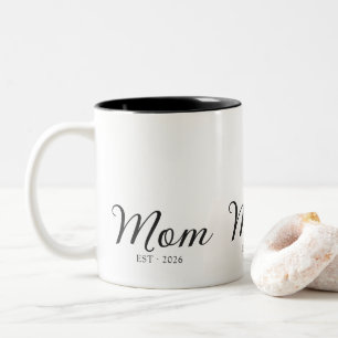 Moeder Gesticht Nieuw Moeder Cadeau Tweekleurige Koffiemok
