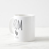 Moeder Gesticht XX Jaar Babyvoetjes Mok (Voorkant links)