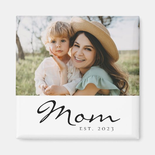 Moeder Gevestigd Foto Cadeau Magneet (Voorkant)