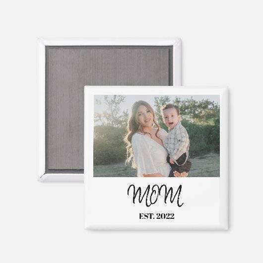 Moeder gevestigd, geschenk magneet (Voorkant / Achterkant)