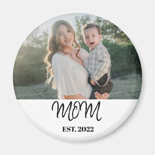 Moeder gevestigd, geschenkmagneet  magneet (Voorkant)