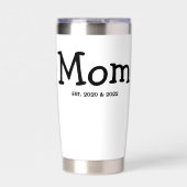 Moeder Gevestigd Nieuwe Moeder Cadeau Geïsoleerde Drinkbeker (Voorkant)