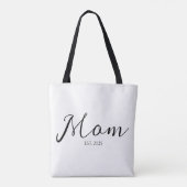 Moeder Gevestigd Nieuwe Moeder Cadeau Tote Bag (Achterkant)
