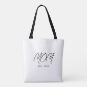 Moeder Gevestigd Nieuwe Moeder Cadeau Tote Tas (Achterkant)