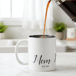 Moeder Gevestigd Nieuwe Moeder Cadeau Tweekleurige Koffiemok