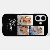 Moeder Gevestigd Script Black 3 Foto Case-Mate iPhone Case (Achterkant (horizontaal))