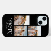 Moeder Gevestigd Script Black 3 Foto Case-Mate iPhone Case (Achterkant (horizontaal))