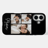 Moeder Gevestigd Script Black 3 Foto Case-Mate iPhone Case (Achterkant (horizontaal))