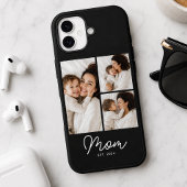 Moeder Gevestigd Script Black 3 Foto Case-Mate iPhone Case