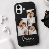 Moeder Gevestigd Script Black 3 Foto Case-Mate iPhone Case