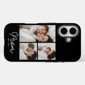 Moeder Gevestigd Script Black 3 Foto Case-Mate iPhone Case (Achterkant (horizontaal))