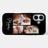 Moeder Gevestigd Script Black 3 Foto Case-Mate iPhone Case (Achterkant (horizontaal))